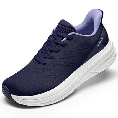 Womens Easy On Walking Shoes Lace Up Comfortable Tennis Shoes with Anatomic Toe Box fo… | Amazon (US)
