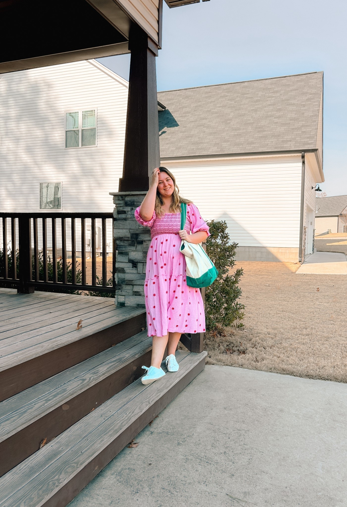 One of those outfits that just works for a full day with my girls 💗
This pink smocked dress is comfy, feminine, and easy to move in — very Free People–inspired and perfect for Valentine’s Day or everyday life with littles. Paired with my oversized Lands’ End tote because if I’m heading out with my two daughters, I need a bag that can hold all the things and still feel pulled together. Ready for wherever the day takes us

#LTKdayinmylife #LTKSeasonal #LTKmomlife