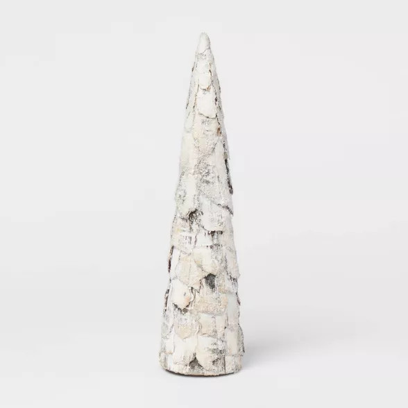 15" Decorative Birch Cone Tree Stem White - Threshold™ | Target