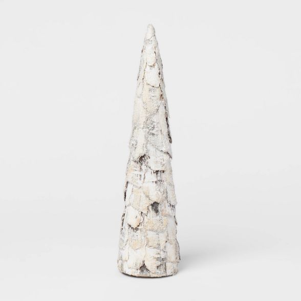 15" Decorative Birch Cone Tree Stem White - Threshold™ | Target