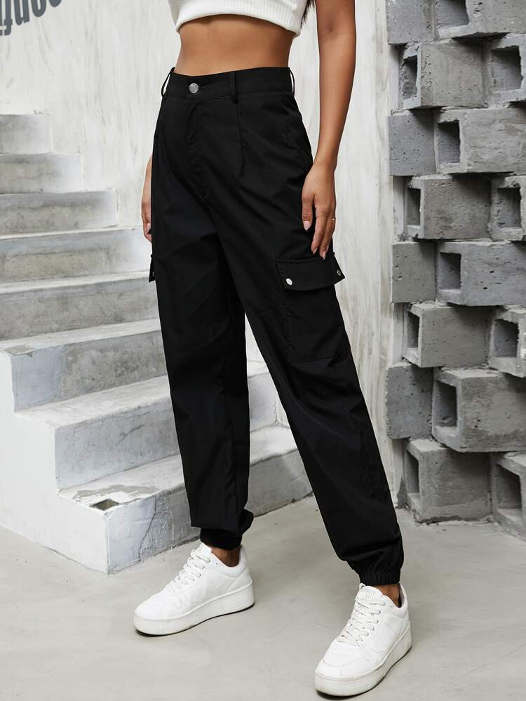 Solid Cargo Pants | SHEIN
