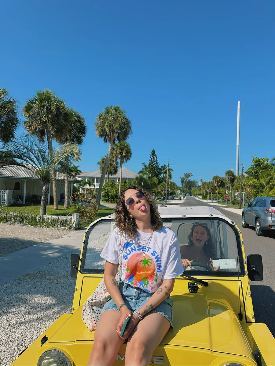 Sunset Swim Boxy Tee | The Beach Club Shop