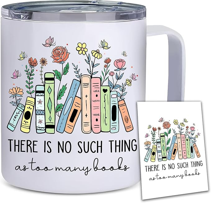 Book Lover Gifts - Book Lover Coffee Mug - There Is No Such Thing Mug - Birthday Gift For Book Lo... | Amazon (US)