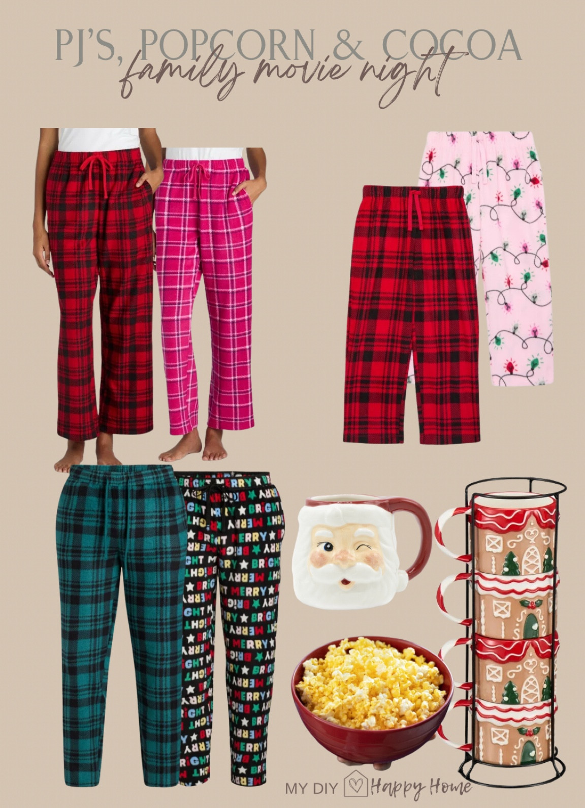 Last minute family movie night fun… get everything you need for a Christmas family movie night on Walmart!  Pj pants, cocoa mugs and popcorn… and have it delivered right to your door. 

@walmart #WalmartPartner #WalmartHoliday

#LTKHoliday #LTKFamily #LTKHome
