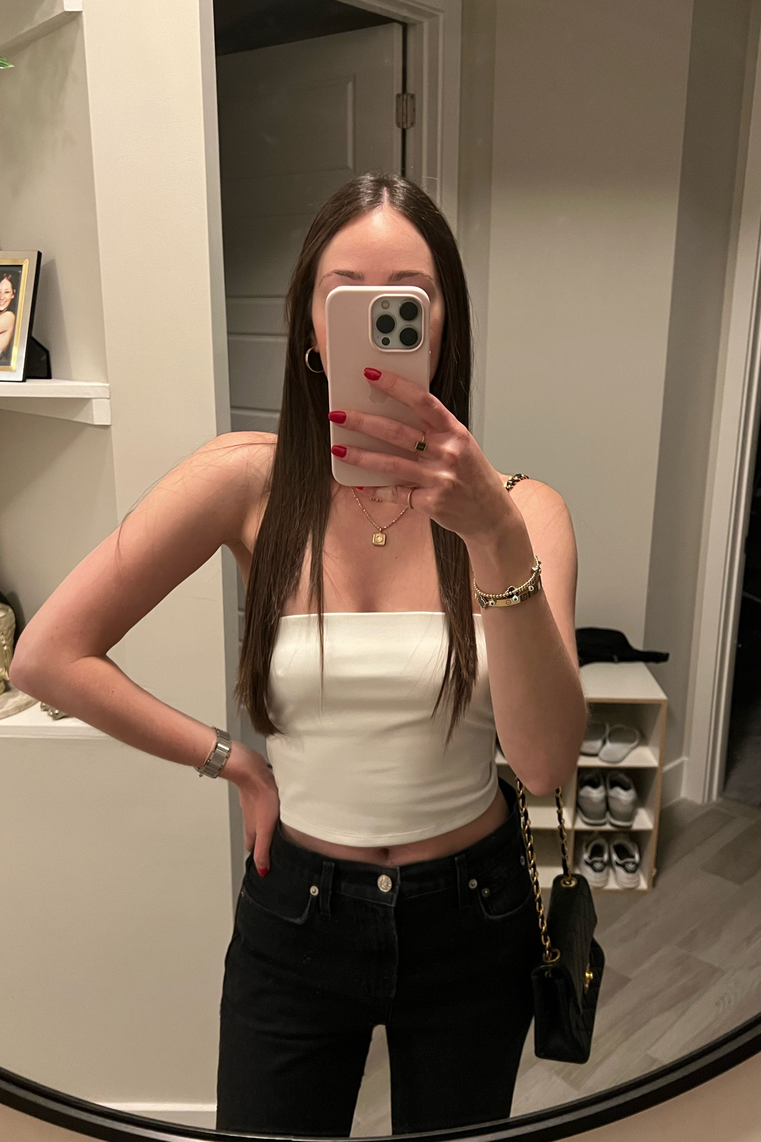 Black agolde jeans on sale! I sized down one to a 25 and they fit perfectly 
Top- S
Bottoms- 25

Summer outfit, date night outfit, white top, ripped jeans, Revolve outfit

#LTKFind #LTKunder100 #LTKparties