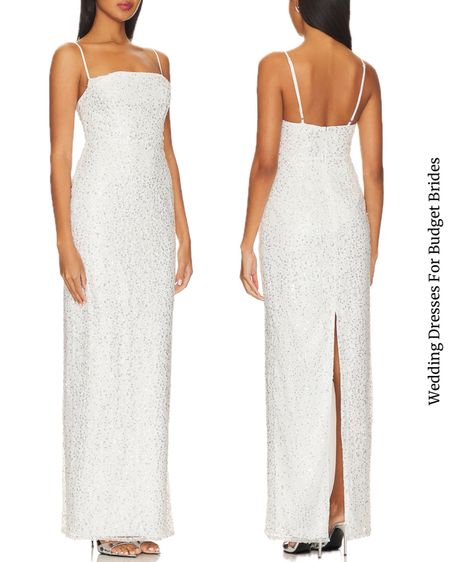 Modern and sleek, this white full length gown is perfect for the bride to be. 

#cityhallbride #formaldresses #civilceremony #whitedresses #bridedresses

#LTKStyleTip #LTKWedding #LTKSeasonal