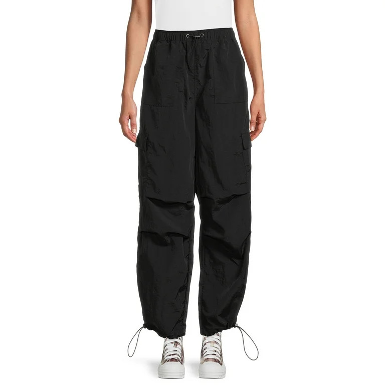 No Boundaries Juniors’ Parachute Pants, Sizes XS-XXXL, 29.5" Inseam | Walmart (US)