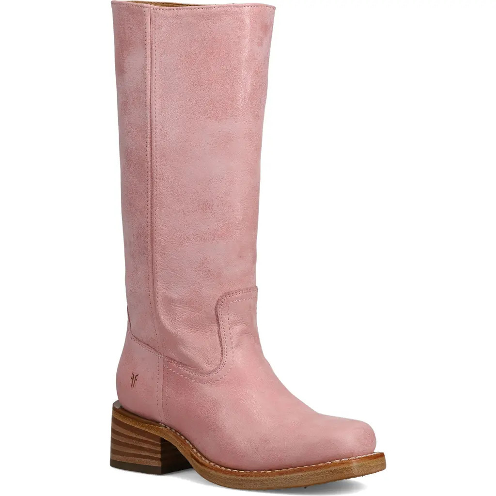 Frye Campus Knee High Boot in Pink at Nordstrom, Size 7.5 Regular Calf | Nordstrom