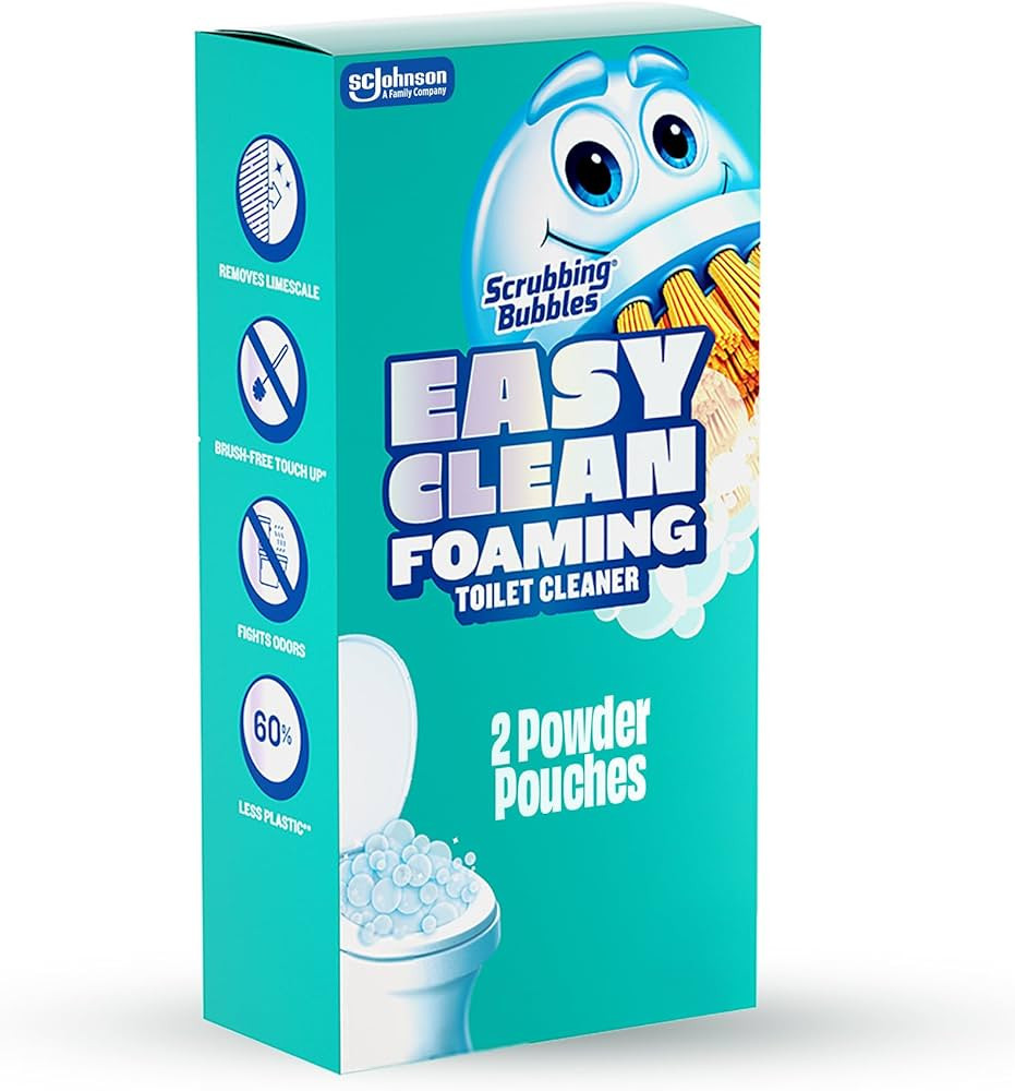 Scrubbing Bubbles Easy Clean Foaming Toilet Bowl Cleaner, Easy Drop In Powder Pouches, 100g (2 Po... | Amazon (US)