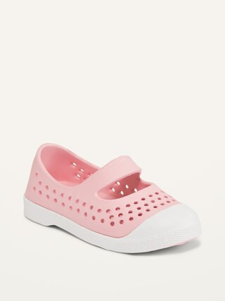 Perforated Mary-Jane Slip-On Shoes for Toddler Girls (Partially Plant-Based) | Old Navy (US)