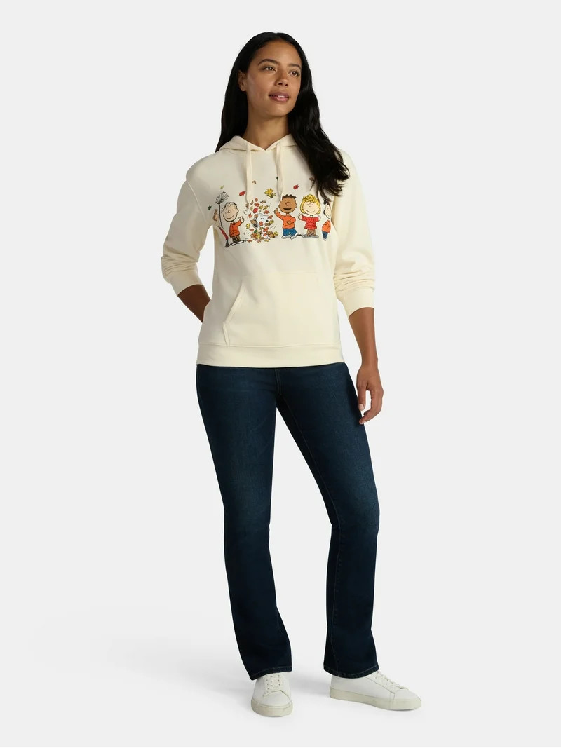 Peanuts Women's Fall Graphic Hoodie with Long Sleeves, Sizes XXS-XXL | Walmart (US)