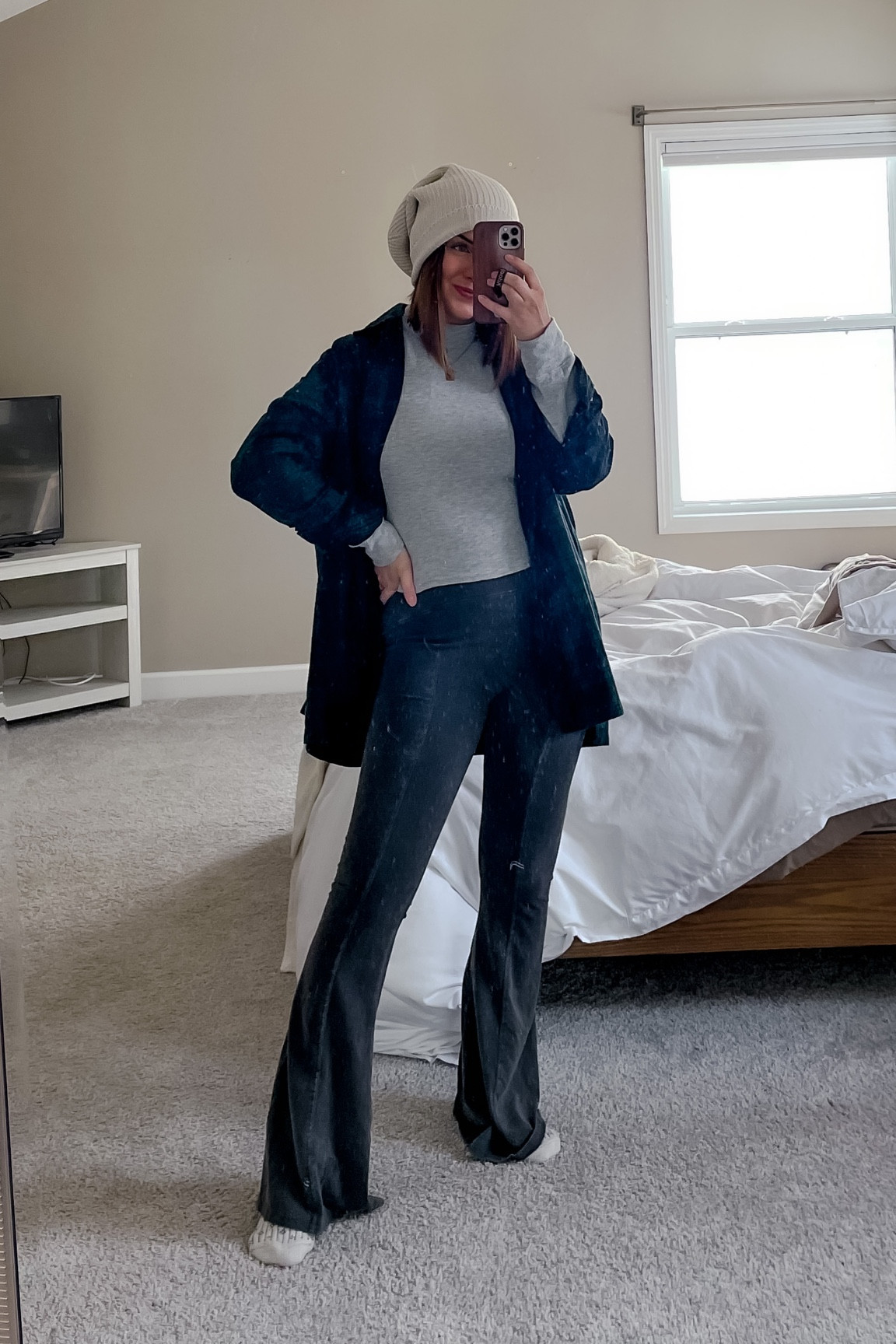 Warm winter outfit - m turtleneck (on sale 50% off!!), s flannel & pants

#snowboots #loungewear #winteroutfit 

#LTKunder100 #LTKSeasonal #LTKsalealert