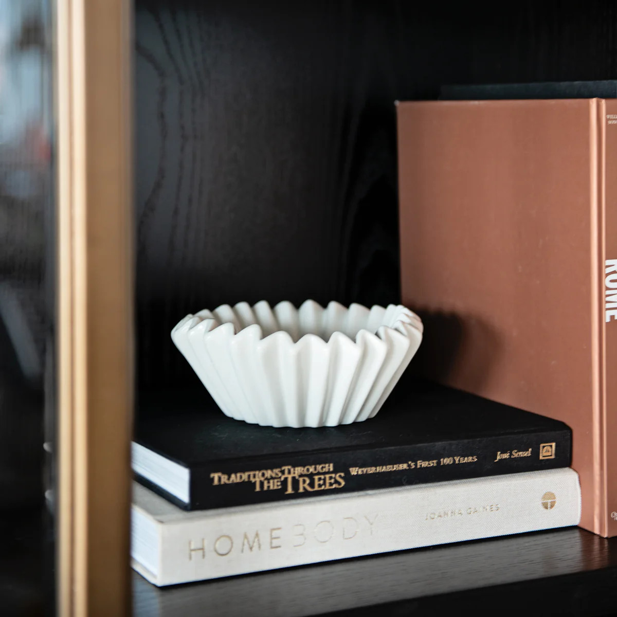 White Fluted Bowl | Modern Locke