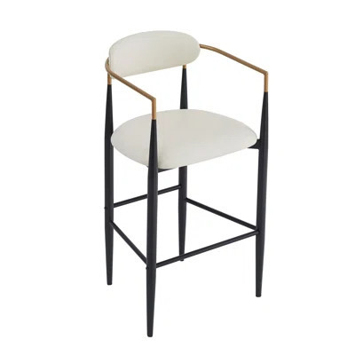 High - Quality Upholstered Barstools Set Of Two With Backs, Perfect For Kitchens, Breakfast Nooks And Home Bars | Wayfair North America