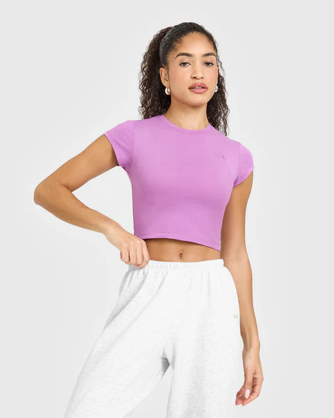 Cotton Icon Baby T-Shirt 
 Orchid Purple | Oner Active (UK / US)