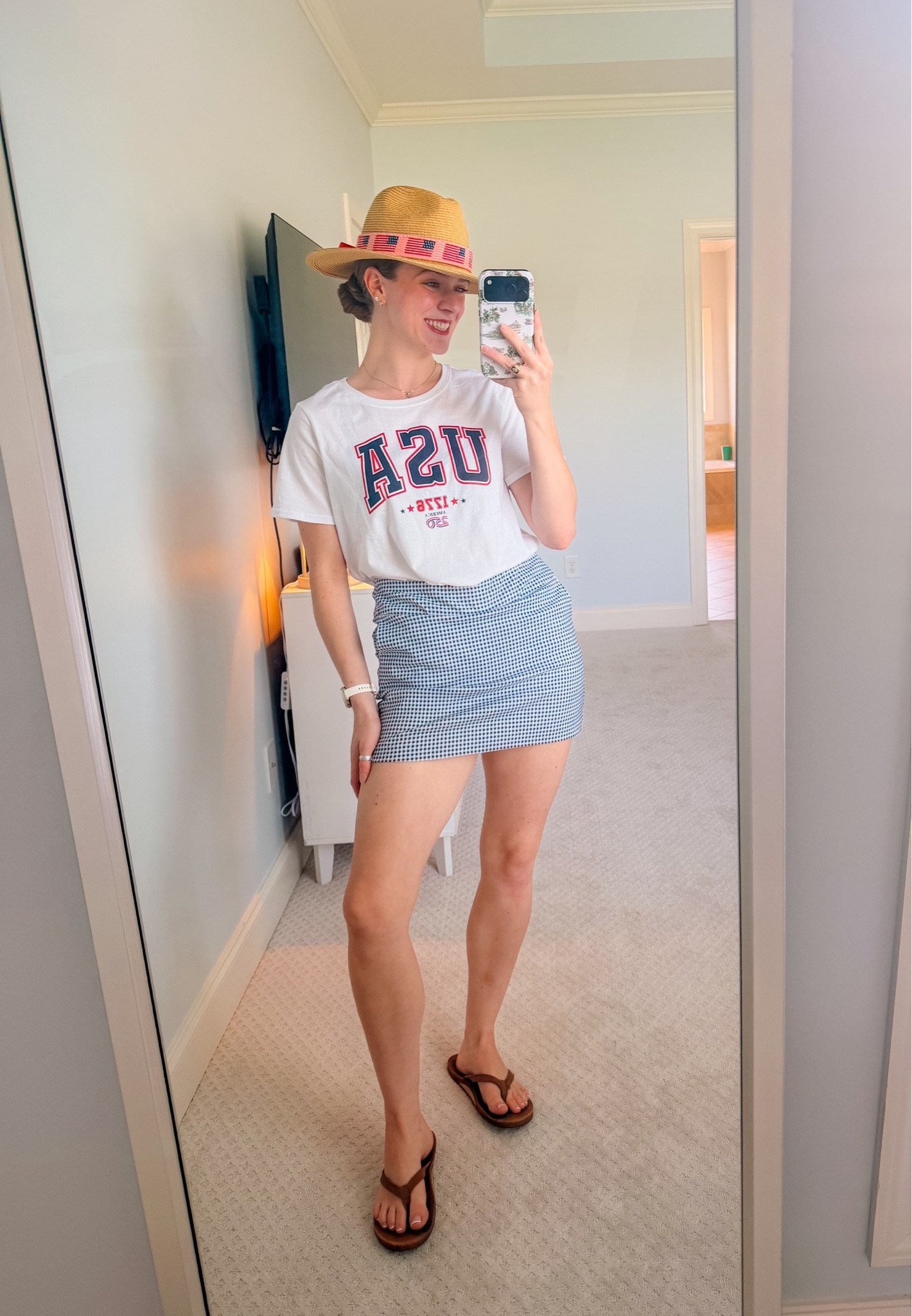 Happy Fourth of July, & happy 250th to America!! 🇺🇸🤍 I hope your Saturday is filled with fireworks, hot dogs, and time spent with friends & family! ☺️🤍 Cheers!!

#LTKootd #LTKSeasonal