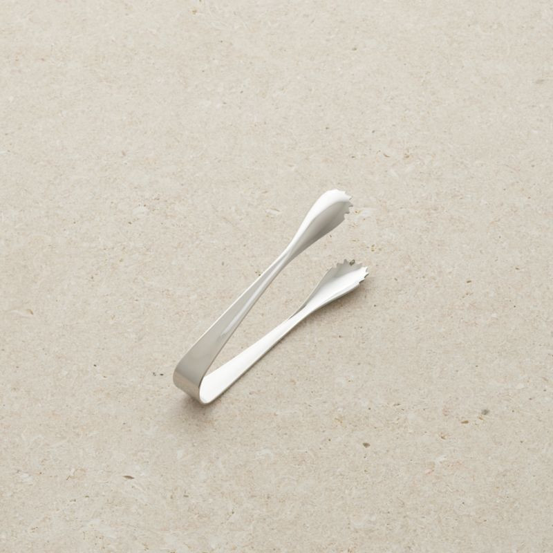 Caesna Mirror Sugar Tongs by Robert Welch + Reviews | Crate & Barrel | Crate & Barrel