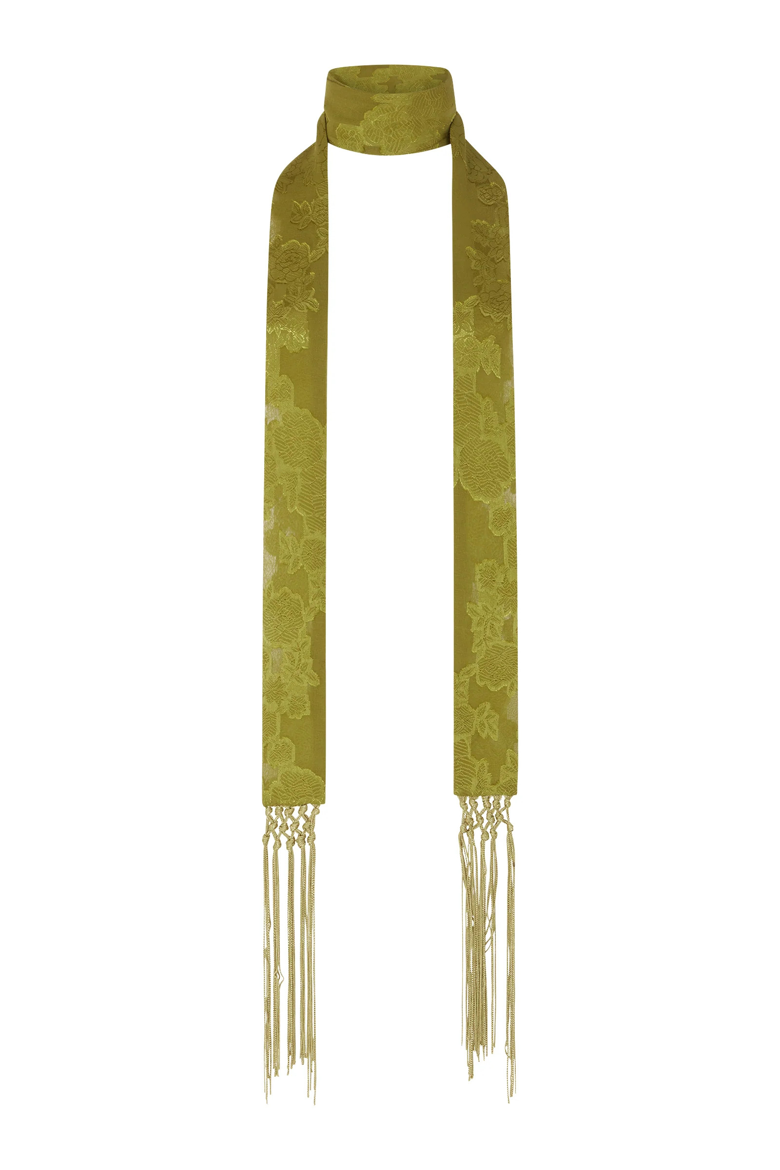 Olive Skinny Scarf | Little Lies (UK)