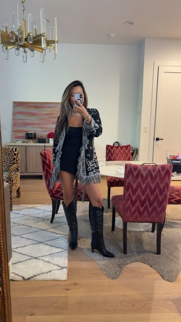 Best boots and so comfy. With my Amazon bandanna sweater. Love this transitional fit. The boots are true to size.
