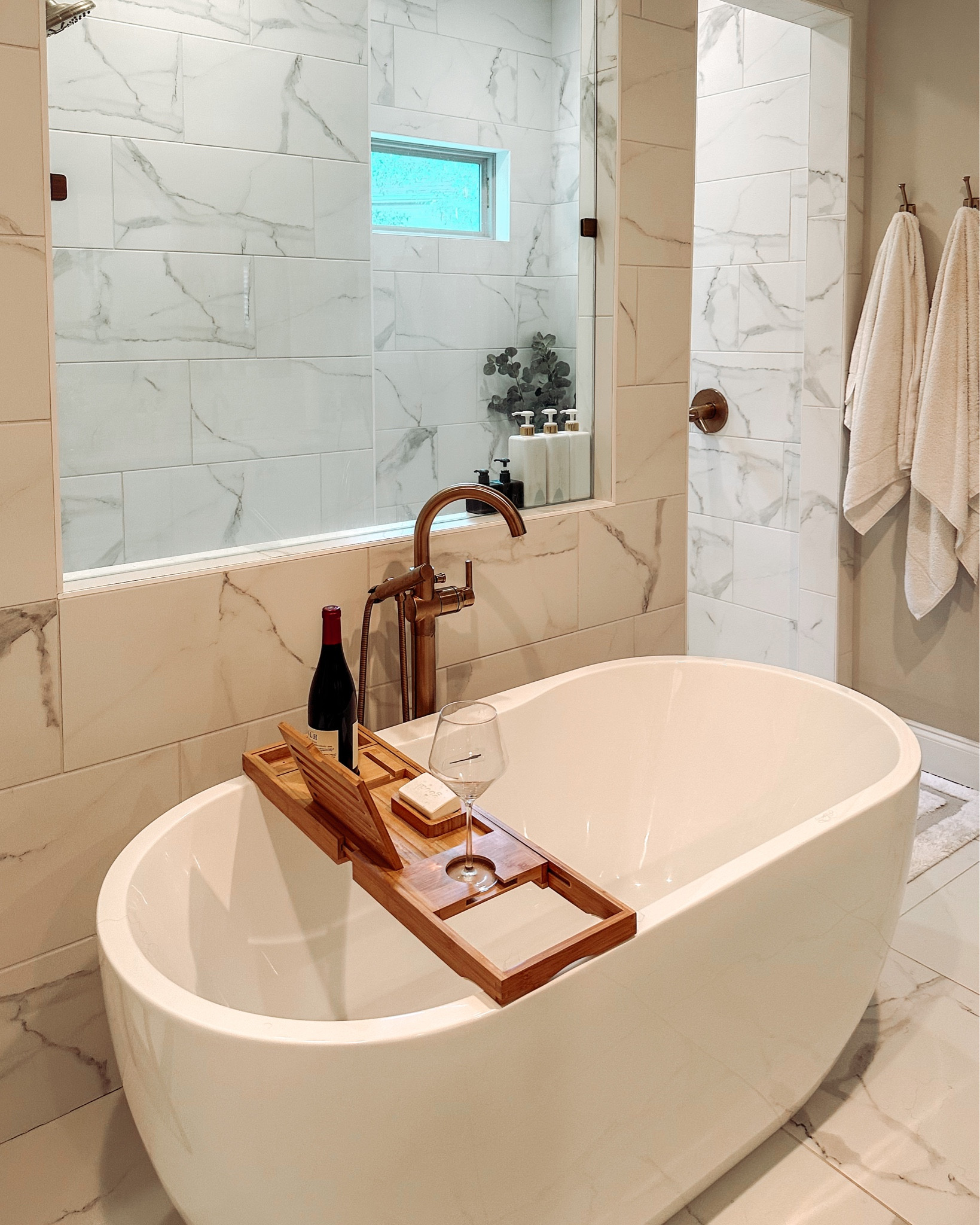 "🍷📖🛁 Pamper time just got an upgrade with my new bamboo spa caddy! 🌿 Sip on wine, dive into a good book, and unwind in style – all in the comfort of my bathtub. 🥂📚✨ #SpaCaddyBliss #SelfCareEssentials #RelaxationGoals"

#LTKxPrime #LTKhome