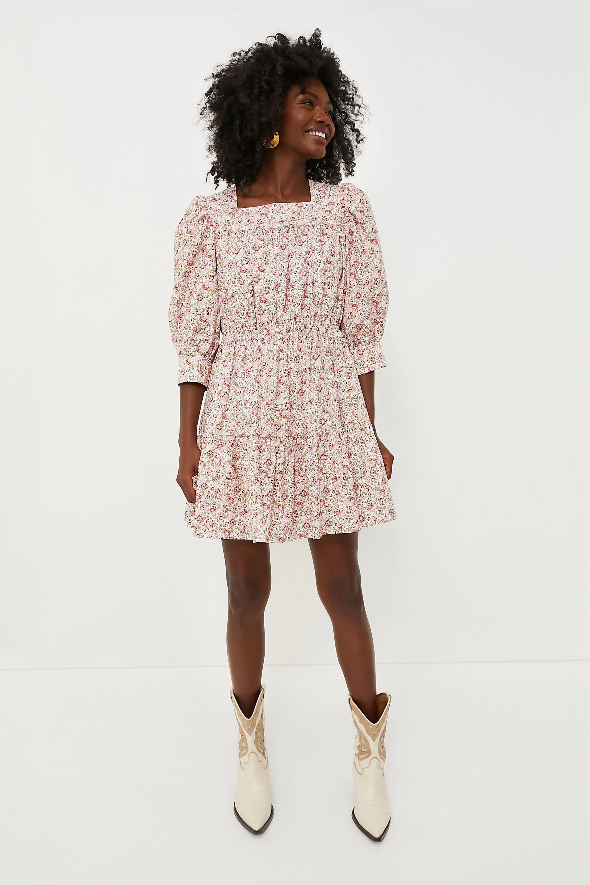Pink and Red Floral Maddie Mini Dress | Tuckernuck (US)