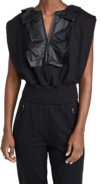 French Terry Top with Ruffle Detail | Shopbop