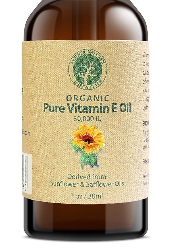 Vitamin E Oil PURE Organic d-alpha tocopherol 30,000 IU - 1 Ounce, Derived from non-GMO Sunflower... | Amazon (US)