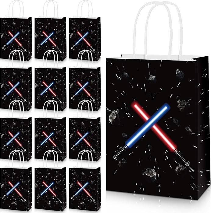 HIYZI 24 Pcs Star Themed Party Favor Gift Bag Candy Bags | Amazon (US)