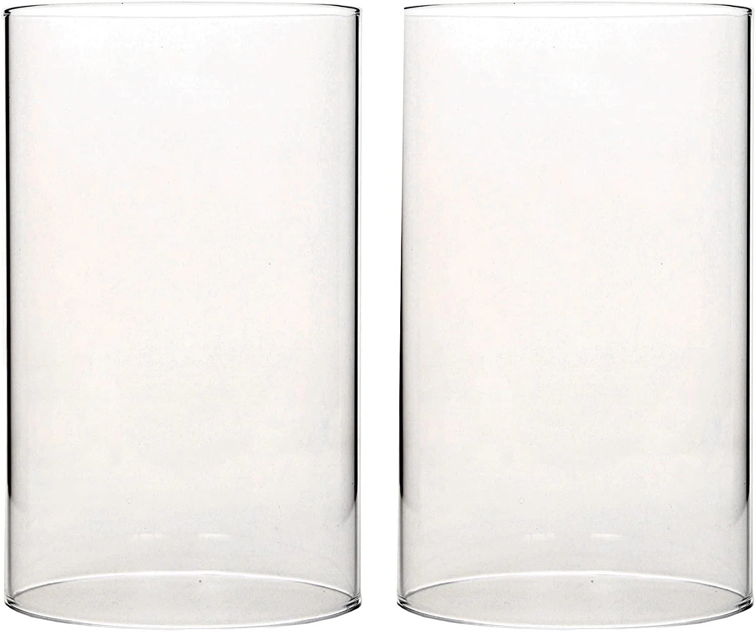 7'' H Glass Tabletop Hurricane (Set of 2) | Wayfair North America