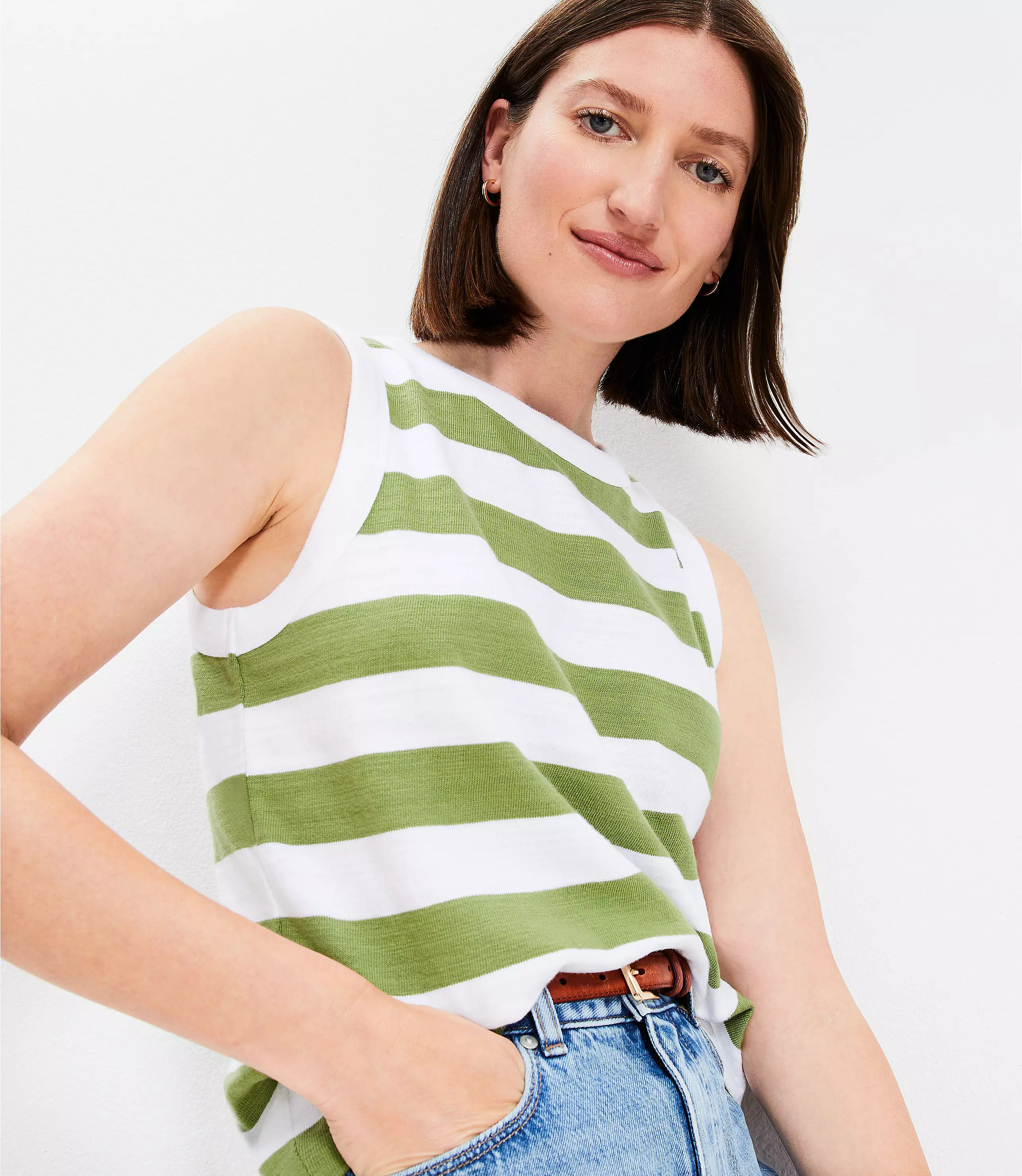 Striped Harbor Tank Top | LOFT