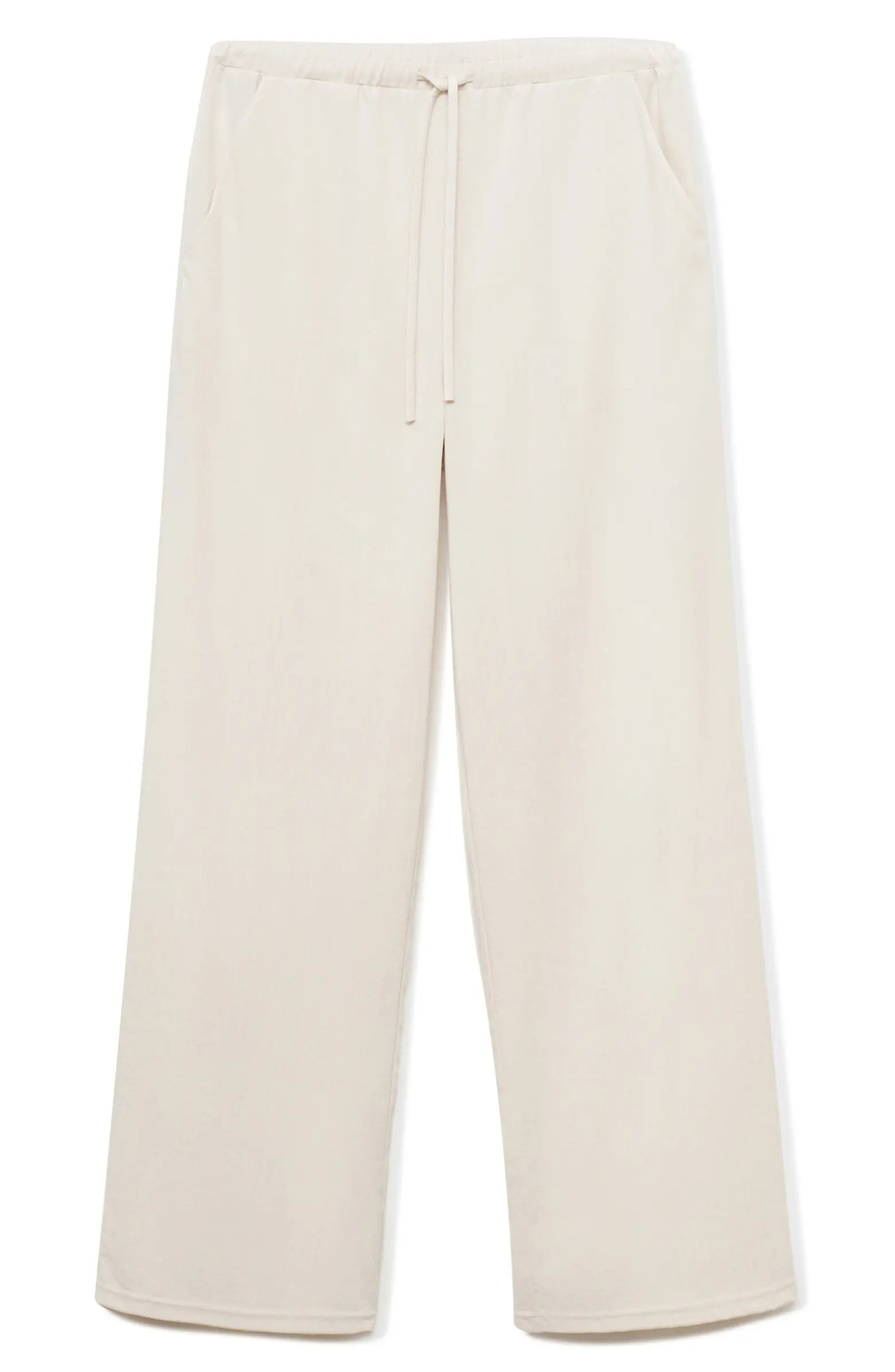 MANGO Drawstring Straight Leg Pants | Nordstrom | Nordstrom