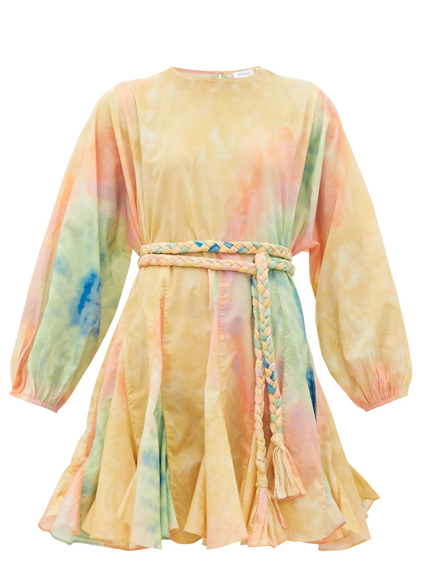 Ella belted tie-dye cotton mini dress | Matches (US)