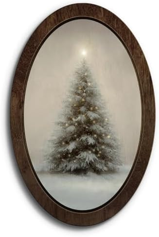 YZSLA Vintage Christmas Tree Wall Art Decor, Winter Christmas Home Decor, Rustic Winter Snowy Xma... | Amazon (US)
