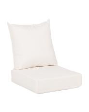 Made In Usa Outdoor Solid Deep Seat Cushion And Back Pillow Set | TJ Maxx