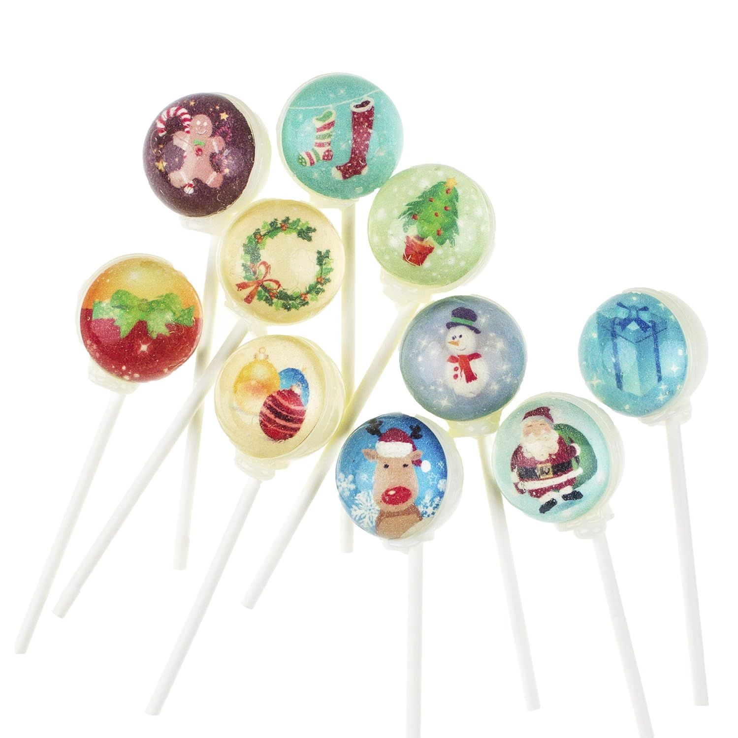 3D Lollipops Christmas Characters Designs (10 Piece Set) | Amazon (US)
