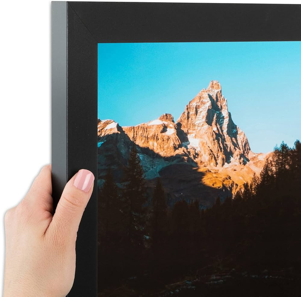 ArtToFrames 26x26 Inch Black Picture Frame, This 1.25 Inch Custom MDF Poster Frame is Black, Grea... | Amazon (US)