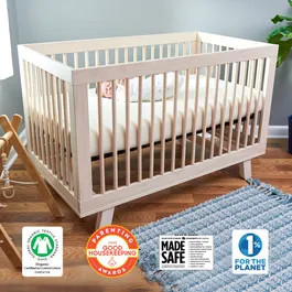Organic Breathable Baby Crib Mattress (2-Stage) | Naturepedic