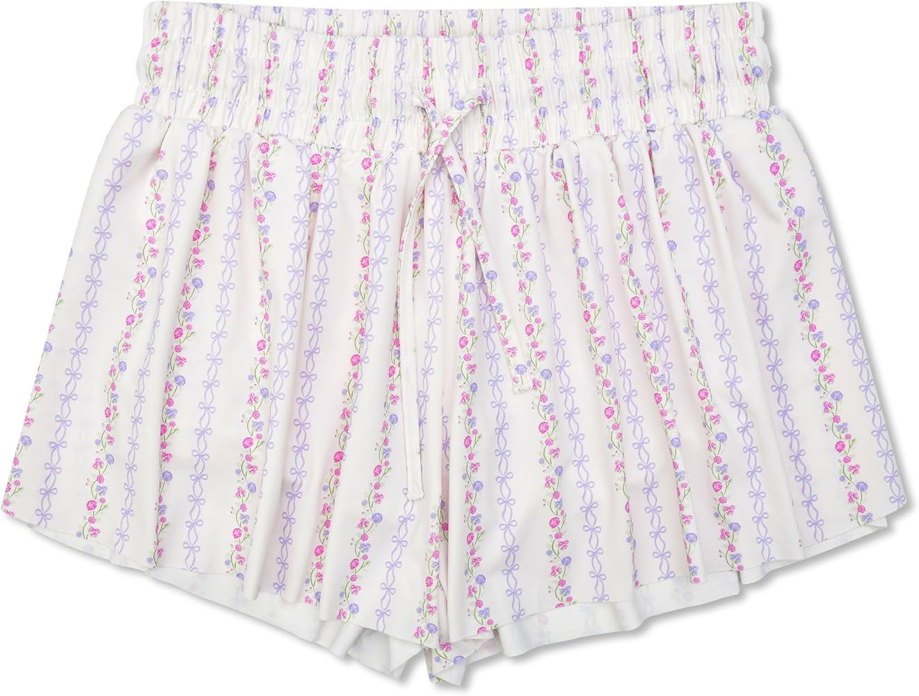 iscream Big Girls Butterfly Style Overlap Side Swing Fabric Shorts Collection - Vintage Florals | Amazon (US)