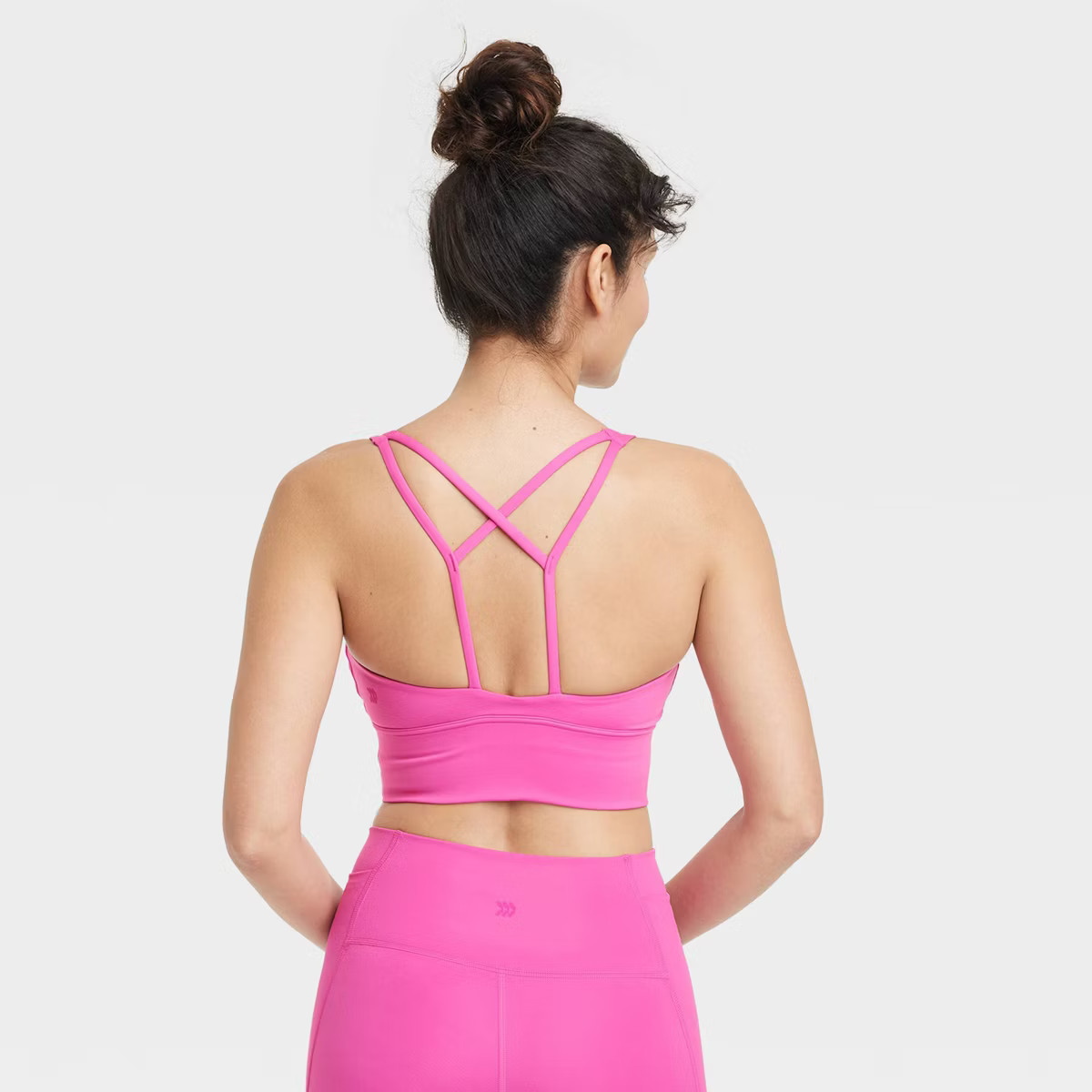 Women's Light Support Strappy Longline Sports Bra - All in Motion™ | Target