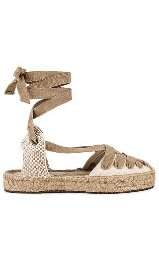 Luella Lace-Up Espadrille in Ivory | Revolve Clothing (Global)