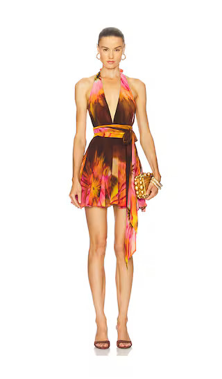 Briola Chiffon Dress in Orenda | Revolve Clothing (Global)