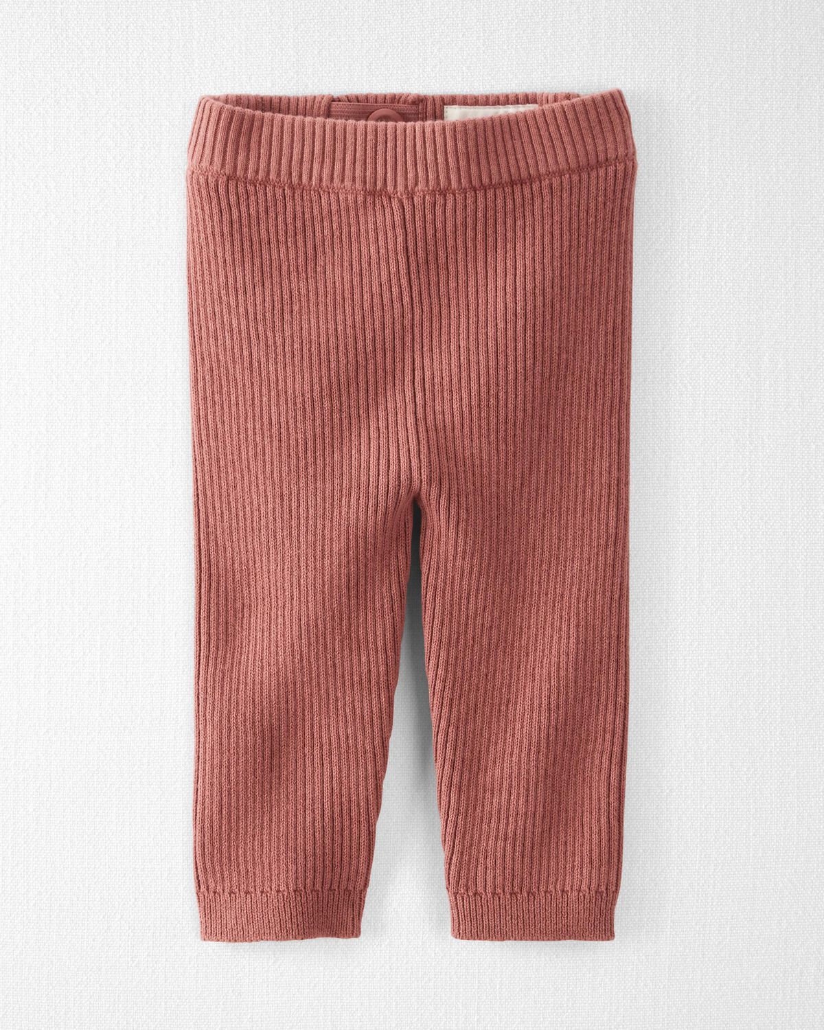 Rose Baby Organic Cotton Ribbed Sweater Knit Pants in Rose
 | carters.com | Carter's