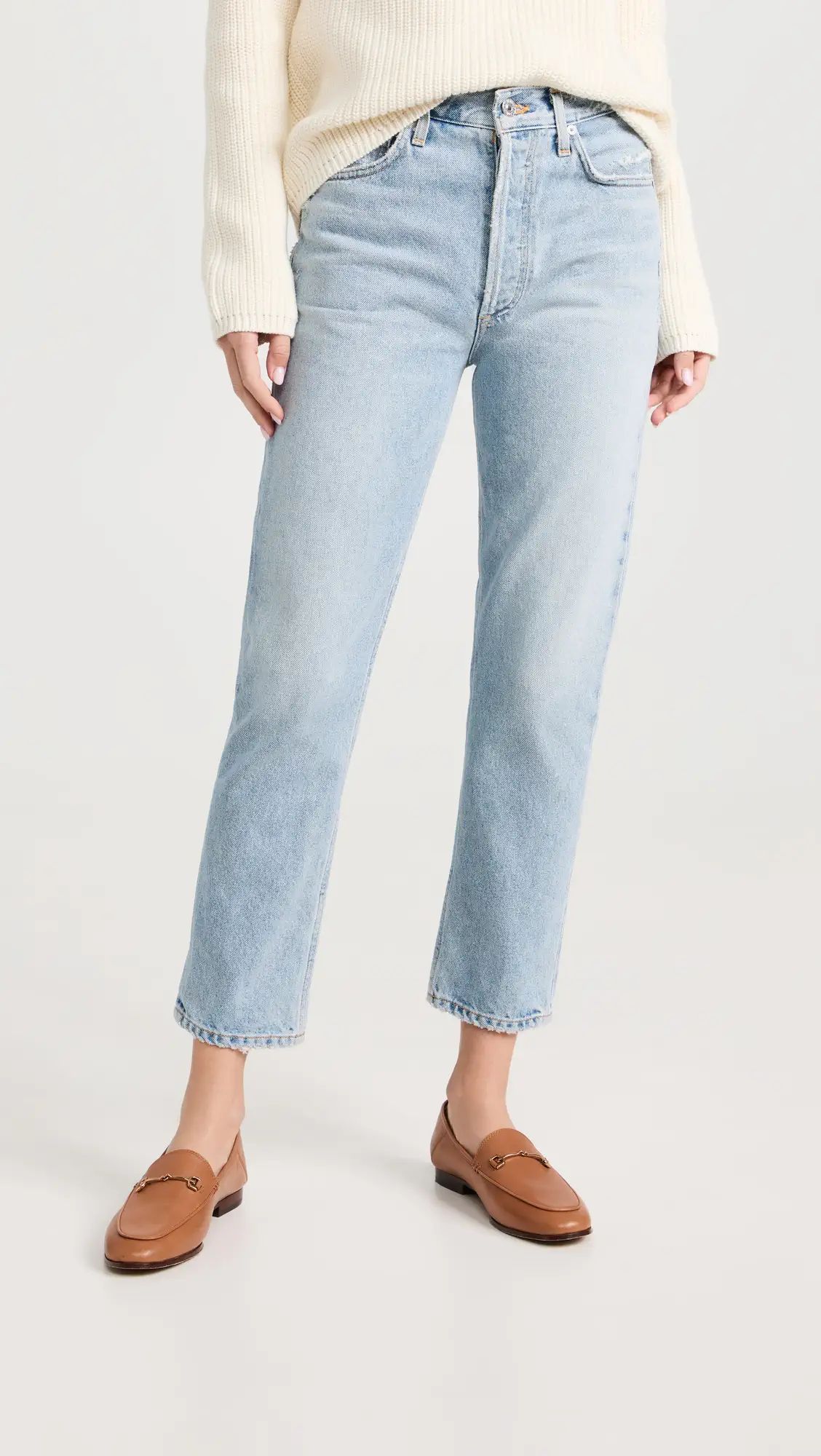 Citizens of Humanity Charlotte Crop High Rise Straight Jeans | Shopbop | Shopbop