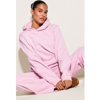 Pink Cotton Fleece Pullover Hoodie | PrettyLittleThing US