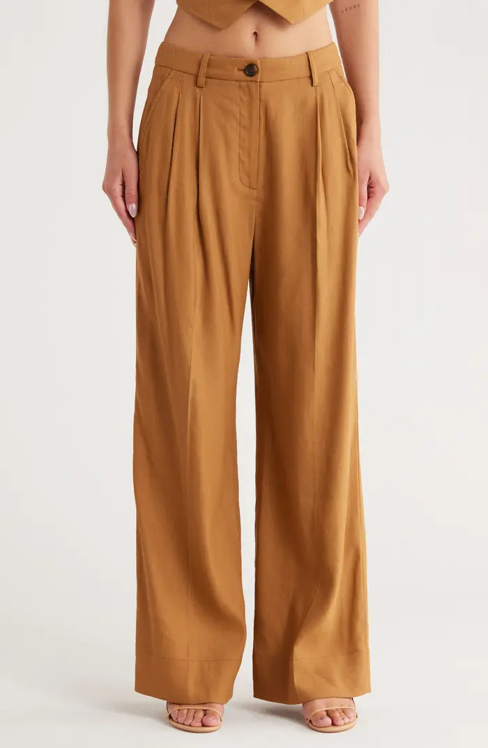A.L.C. Tommy II Pleated Front Linen Blend Pants | Nordstromrack | Nordstrom Rack