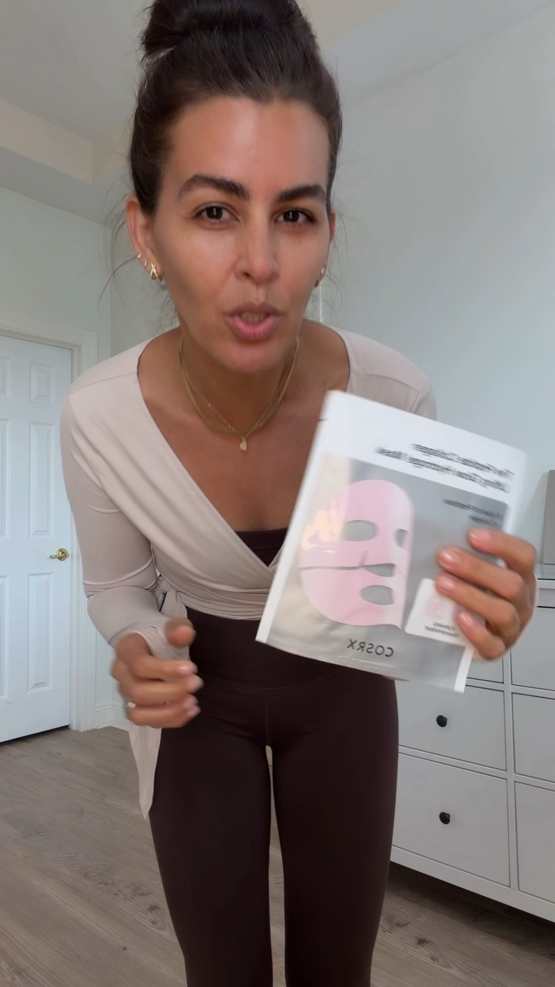 Size M in tank top, s in leggings and wrap top. 

#LTKdayinmylife #LTKmomlife #LTKootd