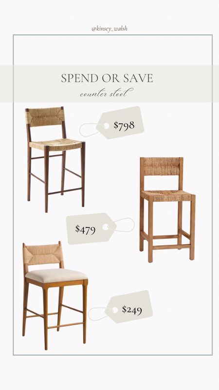 Spend or save counter stools luxe for less women counter stools affordable bar stools affordable furniture 

#LTKstyletip #LTKhome