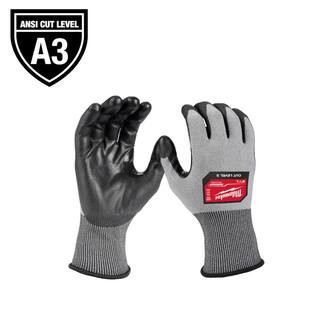 Medium High Dexterity Cut 3 Resistant Polyurethane Dipped Work Gloves | The Home Depot