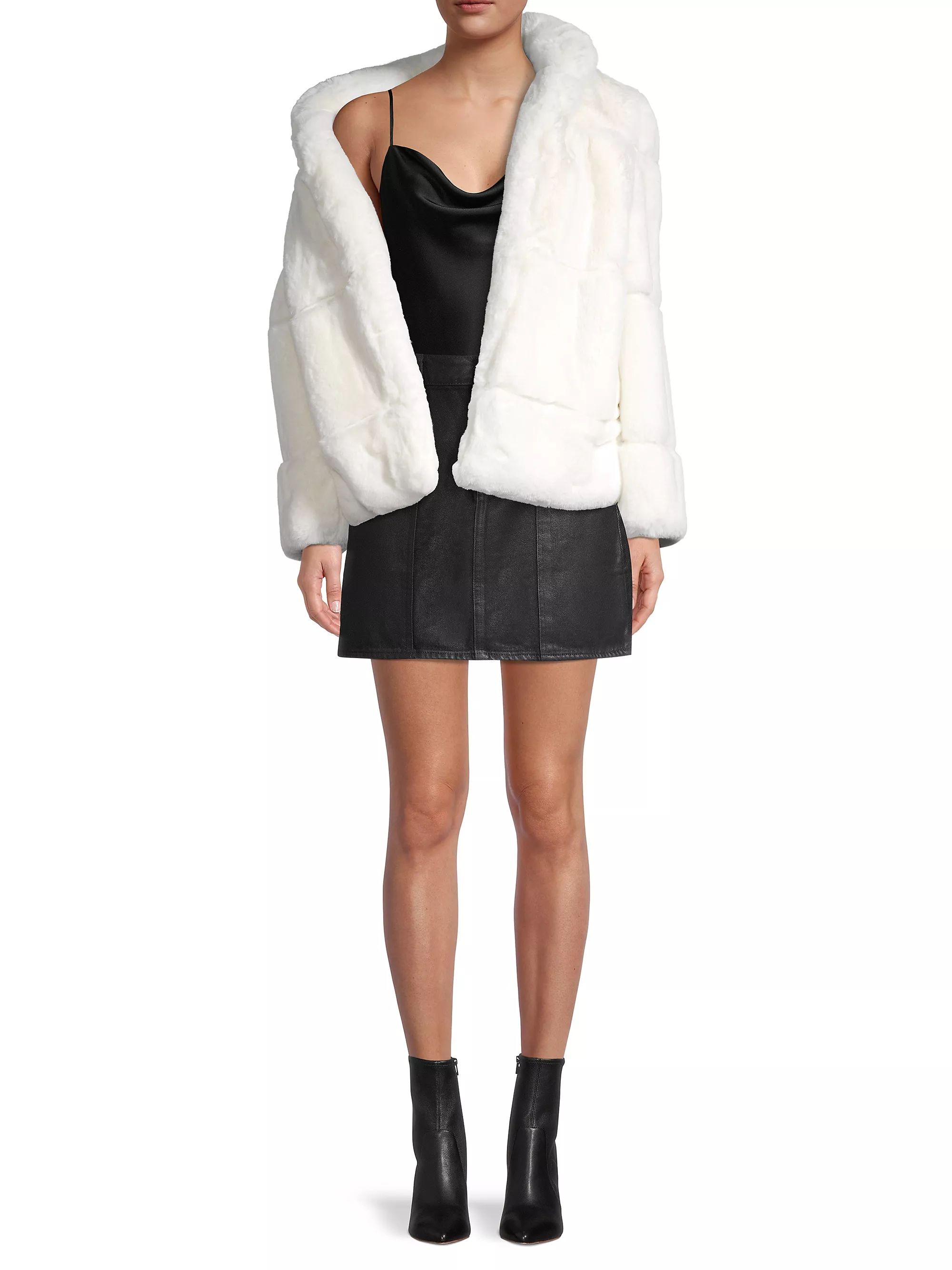 Shop Apparis Skylar Paneled Faux Fur Jacket | Saks Fifth Avenue | Saks Fifth Avenue