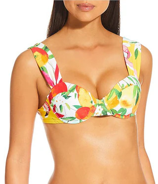 Antonio Melani Flamingos Underwire Bralette Swim Top & High Waisted Swim Bottom | Dillard's | Dillard's